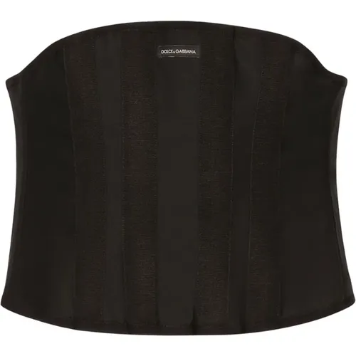 Elegant Lace-Up Corset , Herren, Größe: XS - Dolce & Gabbana - Modalova