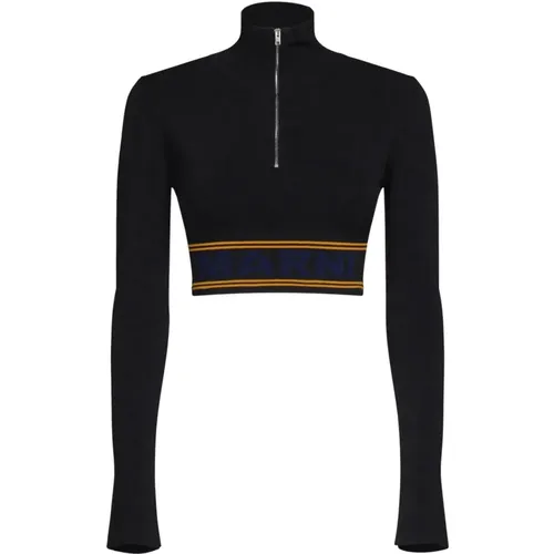 Gestreifter Rollkragenpullover - Marni - Modalova