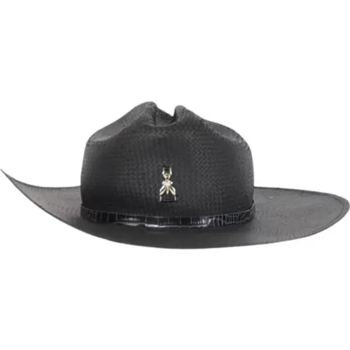 Straw hat with metal logo , female, Sizes: M - PATRIZIA PEPE - Modalova