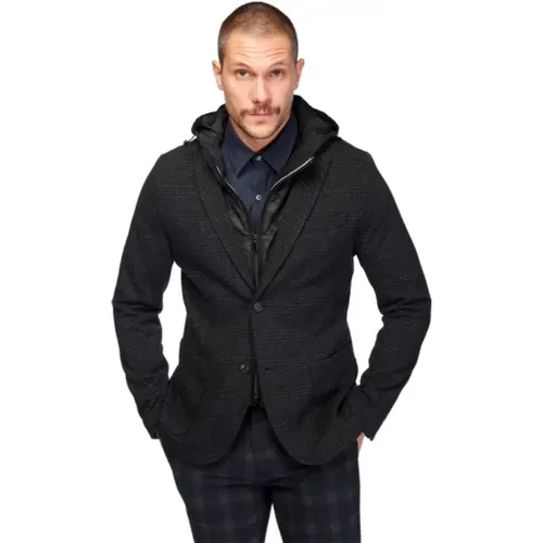 In-1 Blazer with Removable Hood , male, Sizes: 2XL, XL, 3XL - Mason's - Modalova