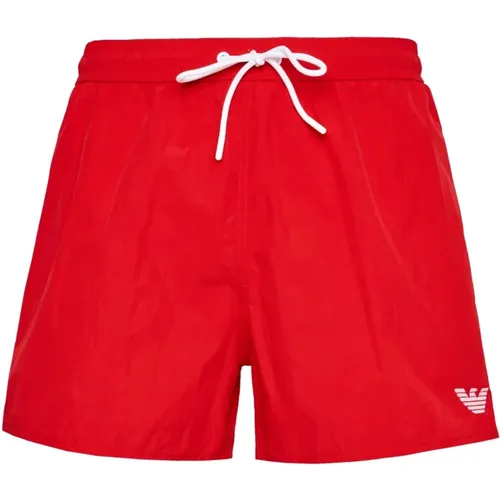 Rote Strandbekleidung mit Innenslip - Emporio Armani - Modalova