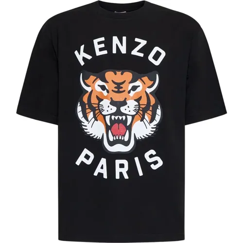 Schwarze T-Shirts und Polos , Herren, Größe: L - Kenzo - Modalova