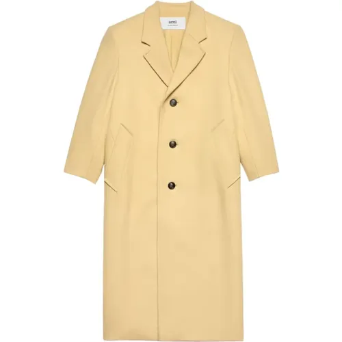 Long Single Breasted Coat , female, Sizes: XS - Ami Paris - Modalova