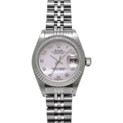 Pre-owned Stainless Steel watches , female, Sizes: ONE SIZE - Rolex Vintage - Modalova