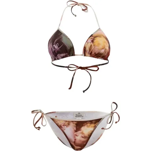 Triangle Bikini with François Boucher Print , female, Sizes: M, L, S - Vivienne Westwood - Modalova