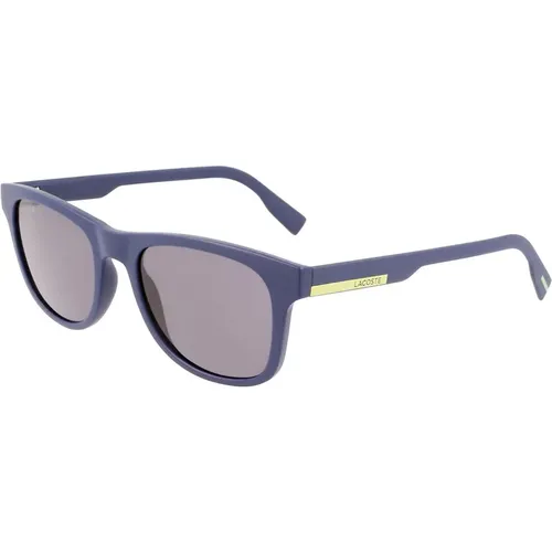 Blaue Matte Sonnenbrille L969S-401,Schwarze Sonnenbrille L969S-001,Matte Khaki Sonnenbrille L969S-317 - Lacoste - Modalova