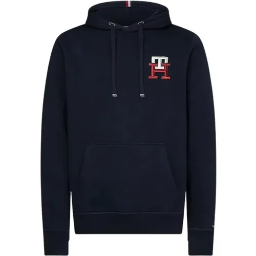 Hoodie with Logo Embroidery , male, Sizes: XL - Tommy Hilfiger - Modalova