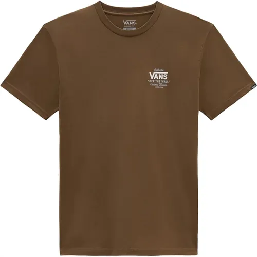 Klassisches T-Shirt mit kurzen Ärmeln , Herren, Größe: XL - Vans - Modalova