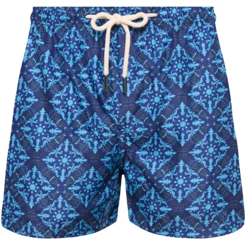 Mediterranean Style Swim Shorts , male, Sizes: XL, L, S - Peninsula - Modalova