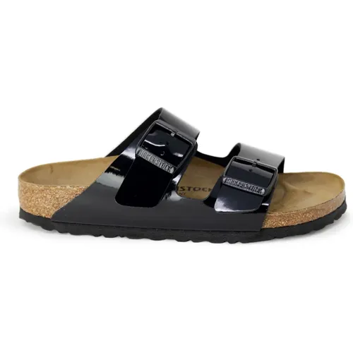 Schwarze Ledersandalen mit Schnalle - Birkenstock - Modalova