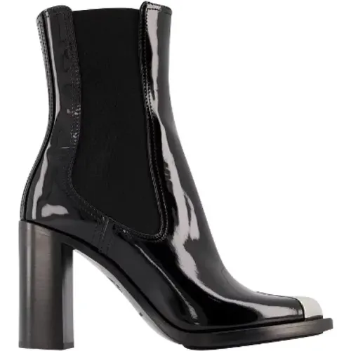 Leather High Heel Boots , female, Sizes: 3 UK, 6 UK - alexander mcqueen - Modalova