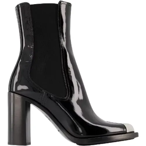 Leather High Heel Boots , female, Sizes: 5 UK - alexander mcqueen - Modalova
