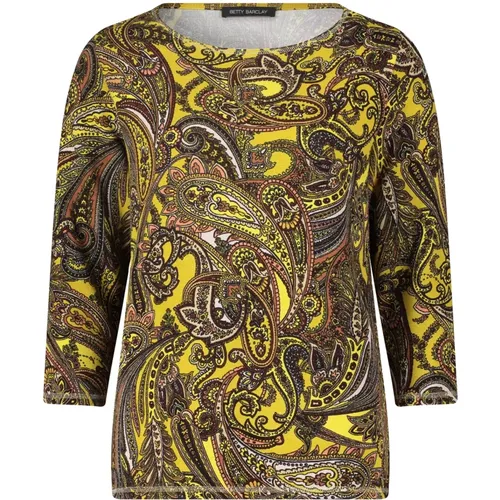 Rippstruktur Sweatshirt Statement Print , Damen, Größe: XL - Betty Barclay - Modalova