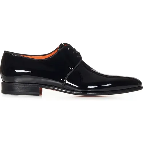 Mens Shoes Laced Ss24 , male, Sizes: 7 UK - Santoni - Modalova