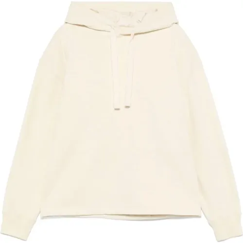 White Sweater with Drawstring Hood , male, Sizes: S - Jil Sander - Modalova