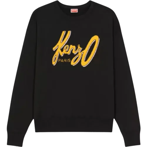 Sweatshirt with contrast logo , male, Sizes: XL, M - Kenzo - Modalova