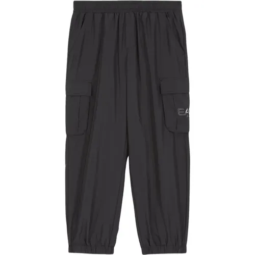 Schwarze Hose mit Seitentaschen - Emporio Armani - Modalova