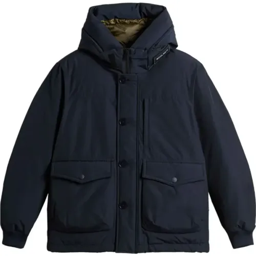 Winter Coat Water Resistant Duck Down , male, Sizes: L - Woolrich - Modalova