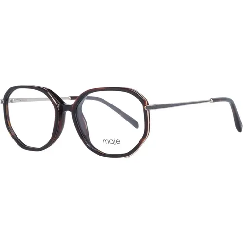 Braune Runde Optische Brillen für Frauen , Damen, Größe: ONE Size - Maje - Modalova