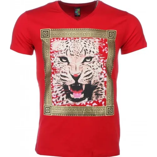 Robuste Hemden mit Tigerdruck - Herren T-Shirt - 1415R , Herren, Größe: XL - Local Fanatic - Modalova