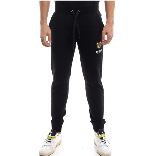 Schwarze Hose , Herren, Größe: S - Moschino - Modalova