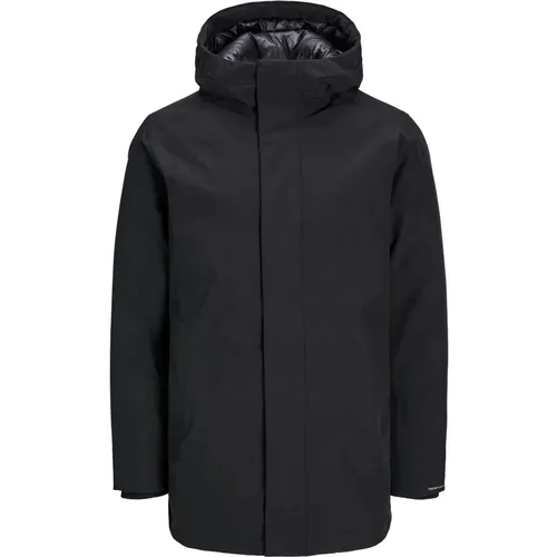 Winter Parka Winddichte Kapuzenjacke , Herren, Größe: XL - jack & jones - Modalova