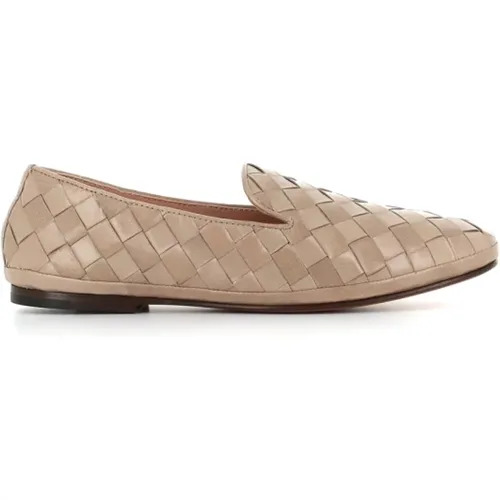 Leather Sandals with Woven Detail , female, Sizes: 4 UK - Henderson - Modalova