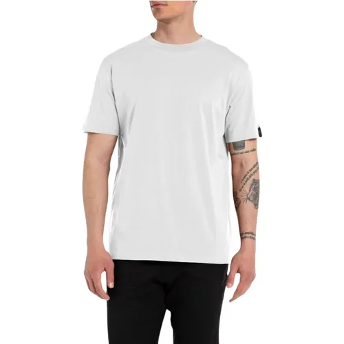 Herren Logo T-Shirt , Herren, Größe: L - Replay - Modalova