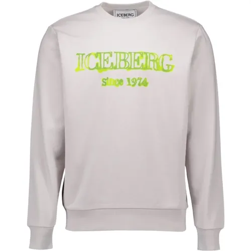 Hellgraue Sweaters , Herren, Größe: S - Iceberg - Modalova