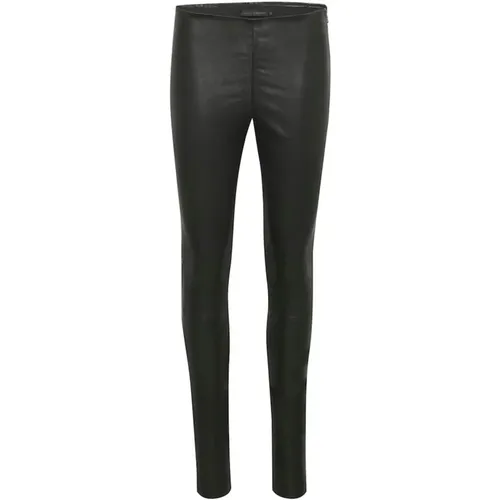 Memekb Leather Pants 10102014 , female, Sizes: XL, 3XL, L, M, 2XL, 2XS - Karen by Simonsen - Modalova