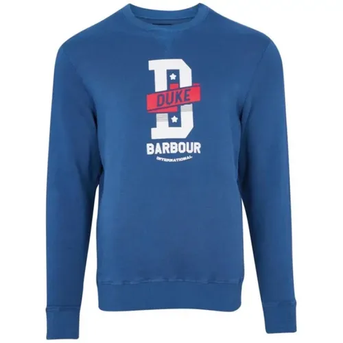 Famous Duke Sweatshirt in Mid , male, Sizes: L - Barbour - Modalova