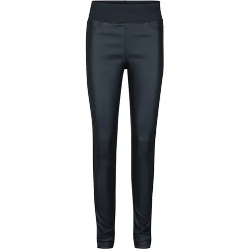 Beschichtete Hose Shantal-Pa-Cooper Navy , Damen, Größe: L - FREEQUENT - Modalova