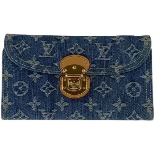 Pre-owned Denim wallets , female, Sizes: ONE SIZE - Louis Vuitton Vintage - Modalova