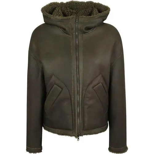 Leather Army Jacket Aw24 , female, Sizes: XS - Salvatore Santoro - Modalova