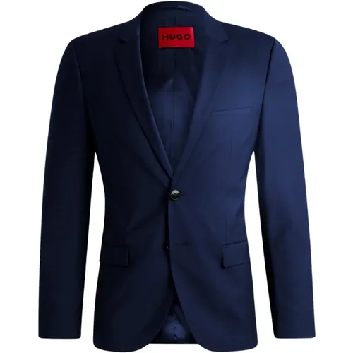 Slim Fit Wollmix Blazer , Herren, Größe: 2XL - Hugo Boss - Modalova