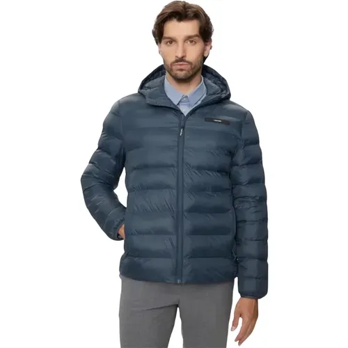 Kapuzen Puff Jacke Ink , Herren, Größe: L - Calvin Klein - Modalova