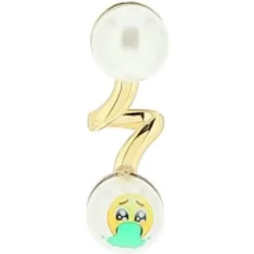 Swarovski Perle Emoji Pin Ohrring - SafSafu - Modalova