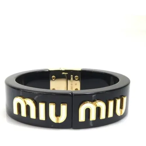 Pre-owned Fabric bracelets , female, Sizes: ONE SIZE - Miu Miu Pre-owned - Modalova