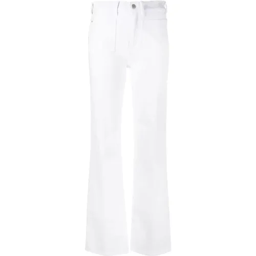 Weiße Bootcut Jeans , Damen, Größe: W27 - Polo Ralph Lauren - Modalova