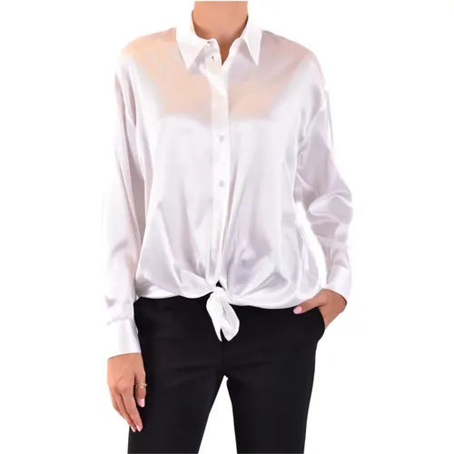 Elegant Silk Shirt , female, Sizes: M - pinko - Modalova