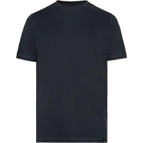 T-Shirt aus Stretch-Leinen-Jersey , Herren, Größe: M - Boggi Milano - Modalova