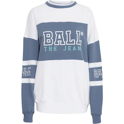 Vintage Indigo Sweatshirt, Stilvoll & Gemütlich , Damen, Größe: M - Ball - Modalova