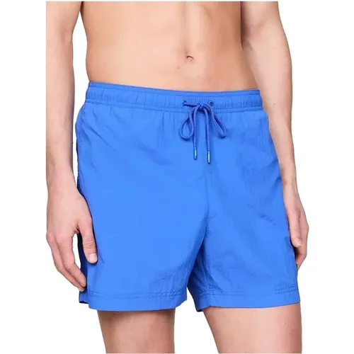 Crinkle Nylon Badeanzug , Herren, Größe: XL - Tommy Hilfiger - Modalova