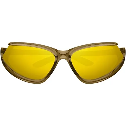 Braune Sonnenbrille für Frauen , Damen, Größe: ONE Size - Balenciaga - Modalova
