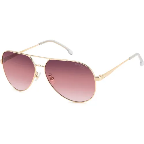 Gold/Burgundy Shaded Sunglasses , female, Sizes: 63 MM - Carrera - Modalova