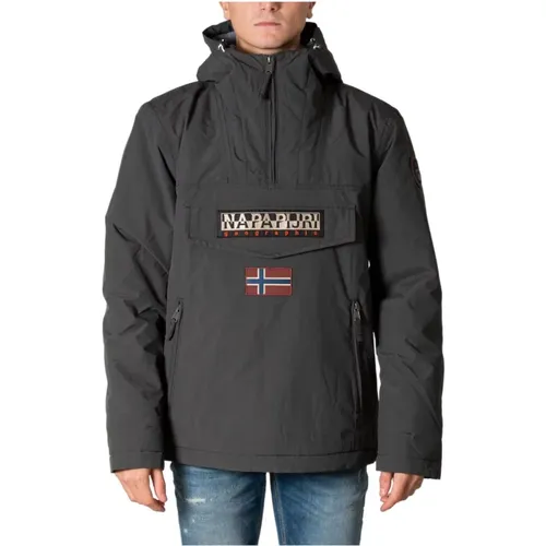 Grey Jacket , male, Sizes: 3XL - Napapijri - Modalova