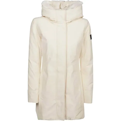 Padded Jackets in Ecru , female, Sizes: S - Woolrich - Modalova