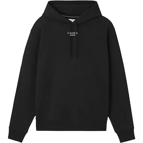 Mens Hooded Sweatshirt , male, Sizes: XS, S - Calvin Klein Jeans - Modalova