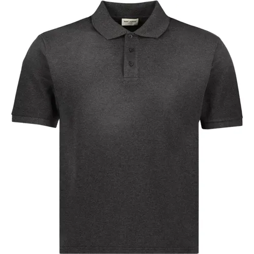 Cassandre Polo Shirt , Herren, Größe: M - Saint Laurent - Modalova