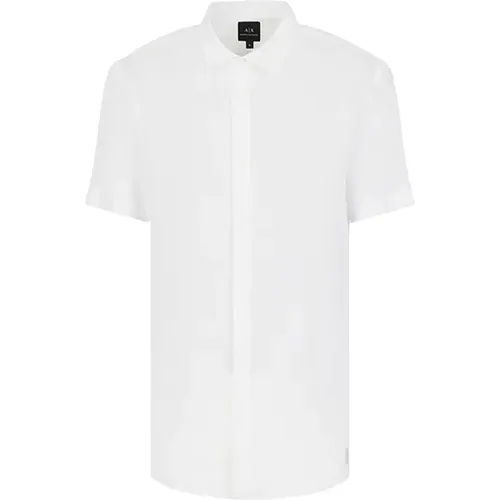 Short Sleeve Shirts , male, Sizes: XL, M, 2XL, L - Armani Exchange - Modalova